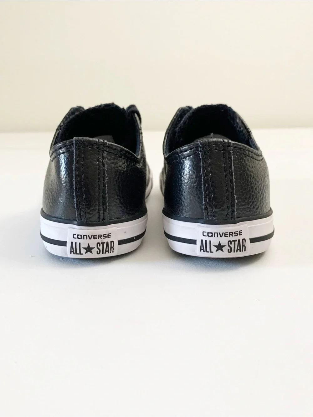 Converse Kid's Leather Black CTAS Sneakers ~ 9
